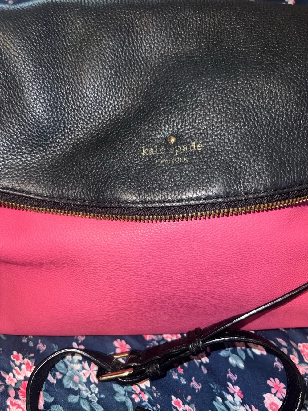 Kate spade New York color block fold over crossbody bag